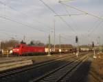 Ein Umleiter auf dem Weg nach Leipzig mit der 152 087 am Gemischten Güterzug in Plauen am 17.03.15 gesichtet.