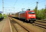 Am 13.05.2015 kam die 152 070-9 von der DB aus Richtung Braunschweig nach Niederndodeleben und fuhr weiter in Richtung Magdeburg .