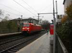 152 049-3 DB kommt als Lokzug aus Aachen-West nach Köln-Gremberg aus Richtung Aachen-West und fährt durch Aachen-Schanz in Richtung