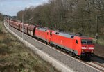 152 033 mit GM 60121 (Hamburg-Waltershof–Fallersleben) am 16.04.2015 zwischen Winsen (Luhe) und Radbruch