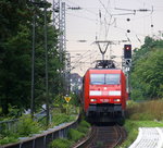152 050-1 DB kommt mit einem gemischten Güterzug aus Köln-Gremberg(D) nach Mannheim(Gbf(D) aus Richtung Köln und fährt in Richtung Koblenz.