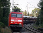 152 090-7 DB kommt mit einem Audi-VW-Zug aus Osnabrück nach Kortenberg-Goederen(B)und kommt  aus Richtung Mönchengladbach-Hbf,Rheydt-Hbf,Wickrath,Beckrath,Herrath und fährt durch