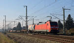 152 157 zog am 14.02.17 einen sehr überschaubaren Güterzug aus dem Rbf Engelsdorf Richtung Riesa.