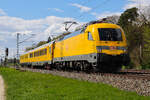 182 513 „gelber Taurus“ der DB Netz Instandhaltung am 20.04.26 bei Eglharting.