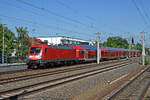Am 02.07.26 erreicht 182 009 mit einem RE nach Cottbus den Haltepunkt Falkensee.