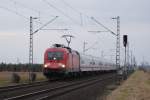 182 025-7 mit dem IC 1812 nach Hamburg in Neuss Allerheiligen am 01.02.2009 Gre an den netten Tf !