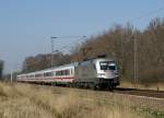 182 004-2 mit IC 1807 nach Kln Hbf am 3.04.2009 in Tornesch.