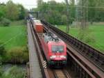 182 016-6 berquert mit dem TEC 43932  Der Wenzel  Graz-Sd - Neuss Gbf die Sieg in Friedrich-Wilhelmshtte. 16.04.09