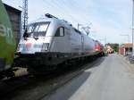 Am 9. und 10. Mai stand unter anderm die 182-004 mit Porsche Werbung im Rangierbahnhof Seelze abgestellt.