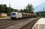 182 004 mit einem Gterzug am 17.07.2009 in Brixlegg.