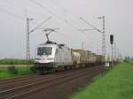 182 004-2 mit dem Wenzel nach Neuss Gbf in Neuss Allerheiligen am 30.04.2009