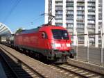 Br 182 023 mit GZ in Ludwigshafen Mitte am 28.8.2005