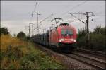 182 025 -7 mit Autoleerzug gen Passau am 15.09.2010 in Obertraubling