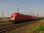 DB 182 005-9 mit der RB 16324 von Halle (S) Hbf nach Eisenach, in Naumburg (S) Hbf; 21.04.2011