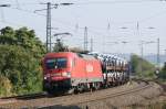 182 007-5 mit einen VW-Autozug nei Fulda am 19.09.2009