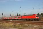 182 001-8 mit dem RE 18 von Cottbus nach Dresden bei der Einfahrt in den Bahnhof Coswig.