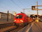 DB 182 007-5 mit der RB 16322 von Halle (S) Hbf nach Eisenach, am 02.11.2011 in Erfurt Hbf.