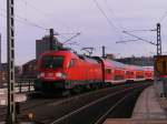 BR 182 010-9 mir RE nach Wittenberge am 26.02.2012 bei einfahrt in den Berliner Hauptbahnhof.