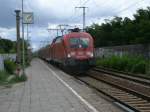 Da das Ausfahrsignal von Berlin Karlshorst,am 14.Juli 2012,noch Halt zeigte mute 182 007 abbremsen.