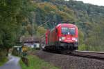 182 019 passiert mit der S1 nach Bad Schandau den Ortsausgang Pirna-Obervogelgesang. 04.10.2012