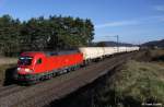 DB 182 016-6 vor Gterzug Richtung Nrnberg, KBS 880 Passau - Nrnberg, fotografiert bei Parsberg am 29.10.2010