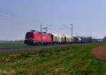 182 007 mit einem Gterzug am 11.04.2007 bei Stephansposching.