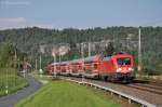 182 023 + Dosto als S1 (37745) von Meien Triebischtal nach Schna am 18.09.2012 bei Strand