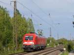 182 020 solo als  Sonderzug  ; Dresden-Cossebaude, 09.05.2013  