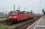 181 223-9 und 120 119-3 abgestellt in Leipzig Hbf am 11.05.13.