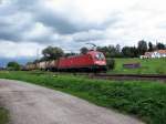 182 013 mit Gterzug in Langenbach (29.08.2006)