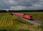 182 006 mit einem RE nach Frankfurt (Oder) am 27.08.2014 bei Frankfurt-Rosengarten.