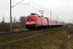 Am 25.01.2015 kam die 182 003 von der DB aus Richtung Stendal und fuhr nach Salzwedel .