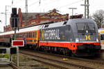 Am 01.12.2017 stand die 242.517 ( 182 517-3 ) von Hector Rail AB, Danderyd in Stendal .