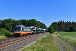 242 531 mit einem Autozug am 24.05.2018 bei Rohrsen.