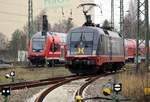 242.504 Mr Potato Head von Hectorrail am 24.11.2018 in Anklam. Mein Standort Bü Werkstrasse. 