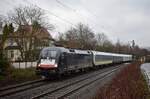 182 526 zieht ihren RE11 Ersatzzug durch Dortmund Aplerbeck gen Dortmund Hörde.

Dortmund 03.02.2022