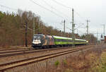 182 510 führte am 15.01.23 den Flixtrain 1243 nach Basel durch Radis Richtung Halle(S).