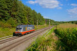 242 504 Hectorrail als Lokzug bei Hagenbüchach Richtung Würzburg, 04.09.2021