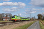 182 503-3  Balboa  (Hectorrail / Flixtrain) mit dem FLX 20 in Dülmen, 1. März 2026