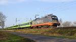 Hector Rail 242.532  LIGTYEAR  (91 80 6182 532-2 D-HRDE) mit FLX 1807 Hamburg Hbf - Köln Hbf (bei Lembruch, 06.03.2026).