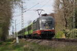 Am 25.05.2026 zog 242.504 ihren Flixtrain in Richtung Hamburg durch Sagehorn.