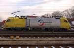 Lokportrait: ES 64 U2-063  EUROGATE Intermodal  in der Seitenansicht. (Treuchtlingen, 28.11.2008).