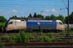 ES 64 U2-022 der Wiener Lokalbahnen abgestellt in Emmerich am 23/05/09