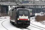 Der ES 64 U2-034 mit dem IC 2863 in Wuppertal Elberfeld am 01,02,10