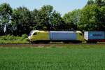 ES64U2-037 am 03.06.2010 bei Rssing in Richtung Sden unterwegs