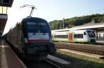 ES64 U2-028 mit RB Eisenach-Halle rechts STB nach Meiningen in Eisenach am 14.09.2011