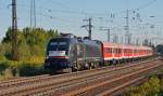ES 64 U2 - 009 durchfhrt am 03.09.11 mit einer RB Halle - Eisenach Grokorbetha.