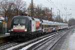 ES 64 U2-036 (182 536) mit HKX in Recklinghausen-Sd 14.12.2012