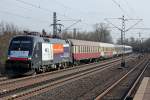 182 526 / ES 64 U2-026 am HKX1805 in Kln Stammheim am 01.04.2013