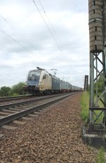 Ein Taurus der Wiener Lokalbahn fhrt am 23.06.2013 zwischen Eitensheim und Gaimerheim Richtung Ingolstadt.